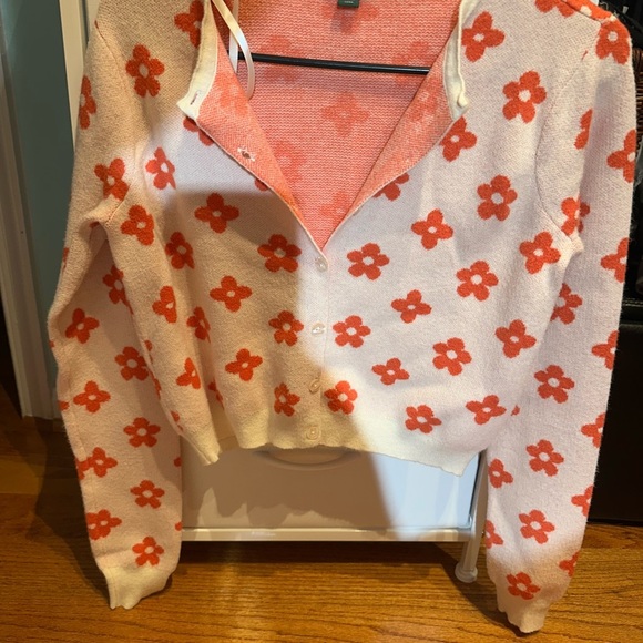 Wild Fable Pink Cardigan with Red Floral Design - Picture 11 of 11